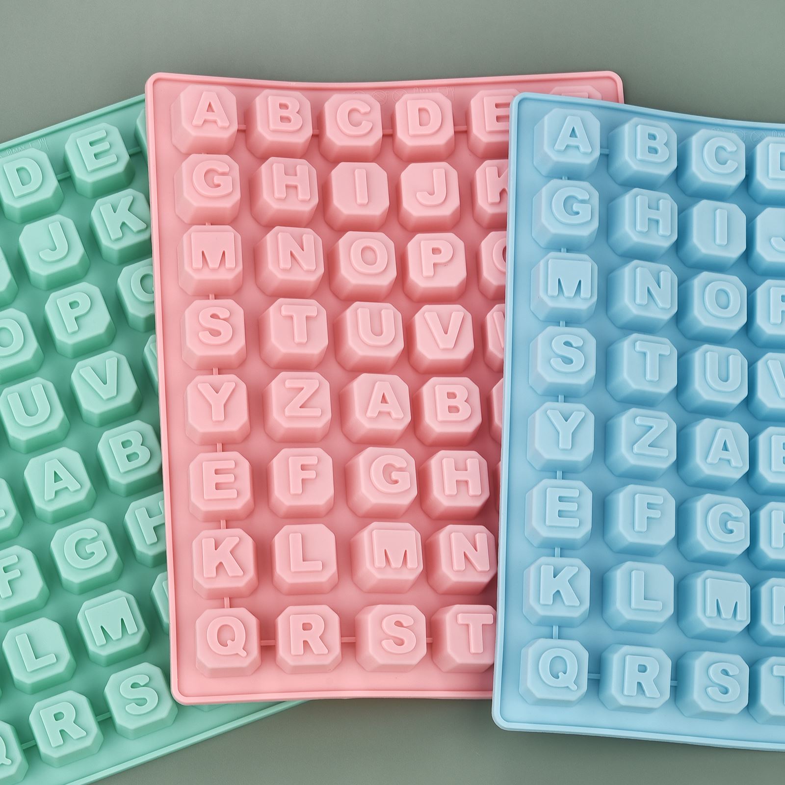 Soap Making Supplies - 48 편지 Enghish 알파벳 문자 실리콘