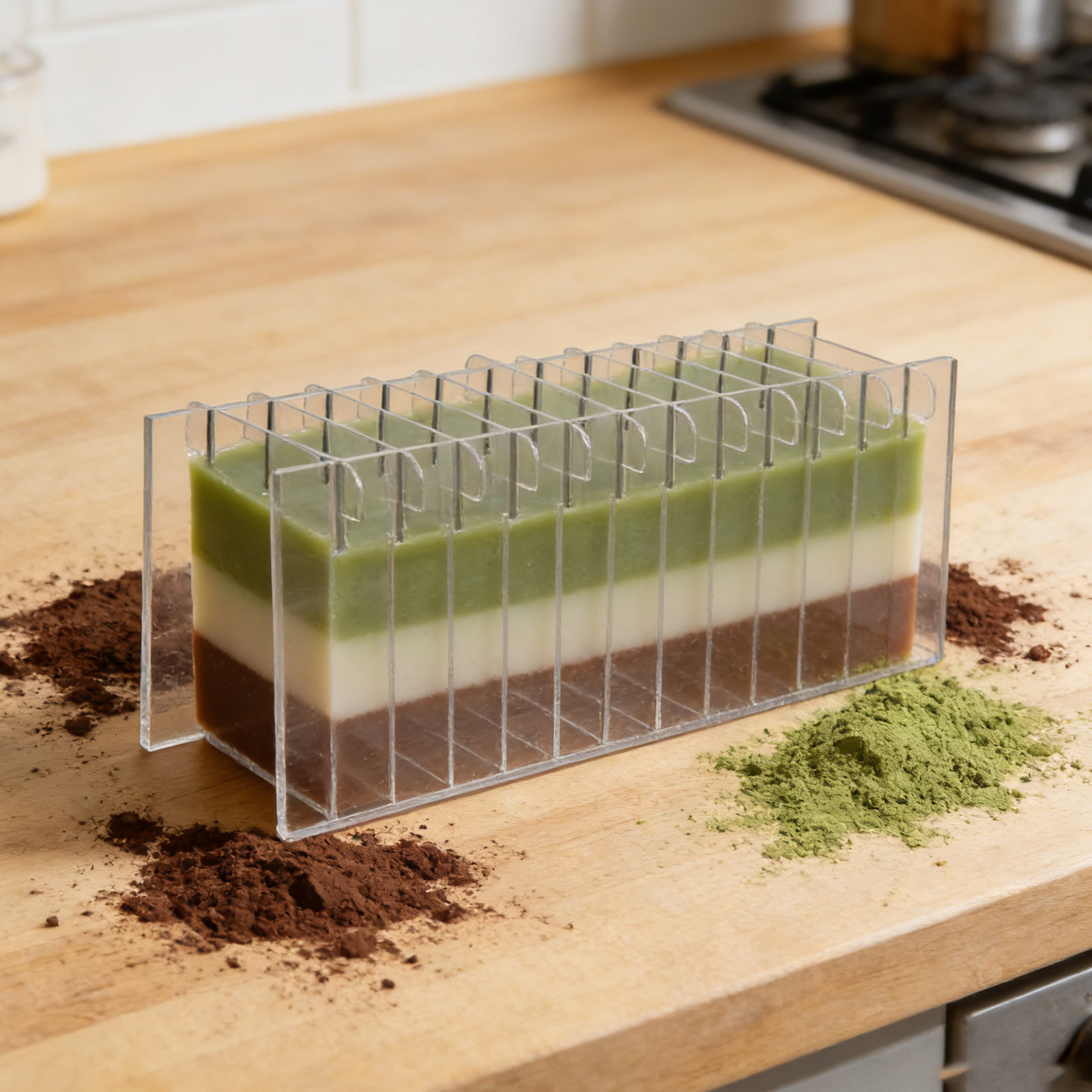 Soap Making Cold Process - 실리콘 몰드용 아크릴 비누 분할판, 콜드