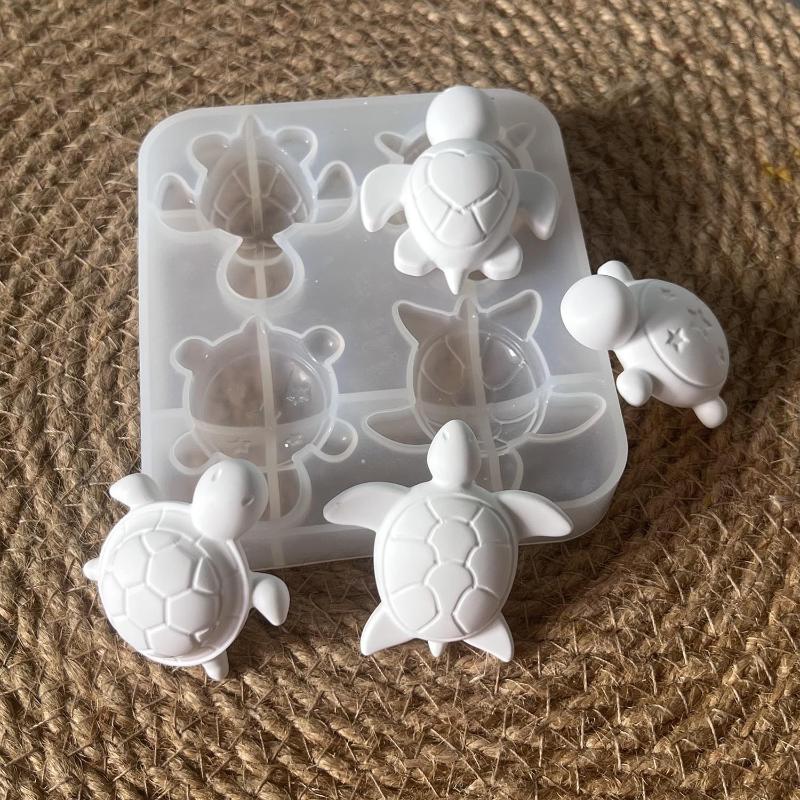 Natural Making Soap - 네 마리 거북이 플라스터 실리콘 몰드
