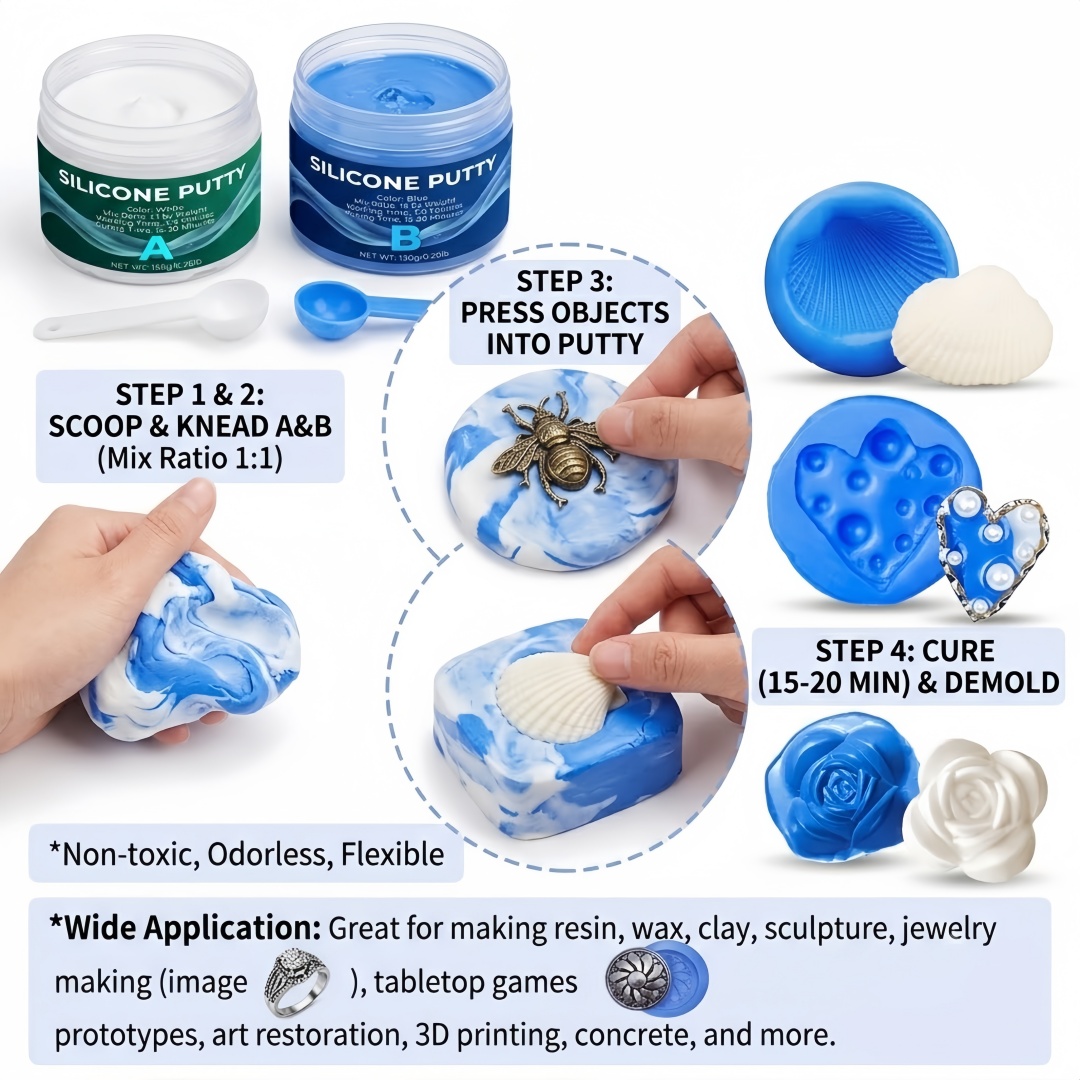 실리콘 퍼티 몰드 제작 용품 석고 양초 비누 몰드용으로 - Soap Making Supplies 리뷰 및 가격