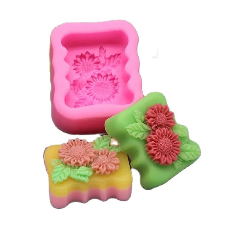 3D 사각형 꽃 실리콘 비누 금형 해바라기 비누 금형  - Soap Making Homemade 리뷰 및 가격