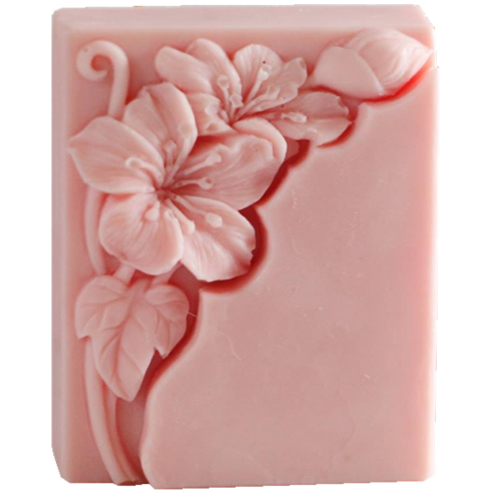 예쁜 꽃 비누 금형 직사각형 꽃 꽃 비누 차가운 과정을 - Soap Making Cold Process 리뷰 및 가격