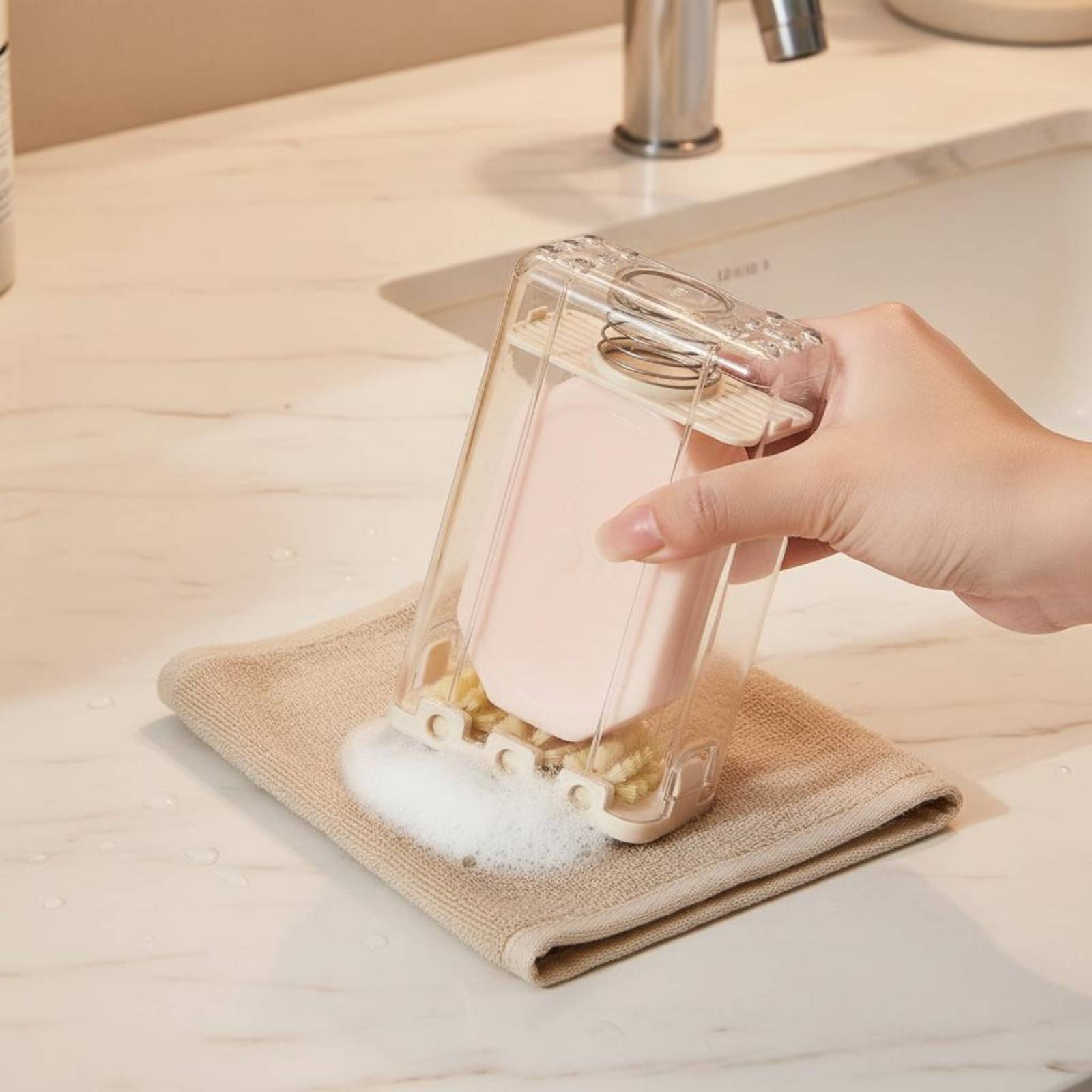 브러쉬 폼이 포함된 비누 접시, 유연한 비누 접시, 욕 - Quick Soap Making 리뷰 및 가격
