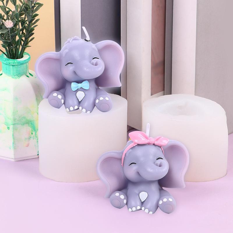귀여운 3D 코끼리 실리콘 캔들 몰드, 쉽게 분리되는  - Soap Making Lye 리뷰 및 가격