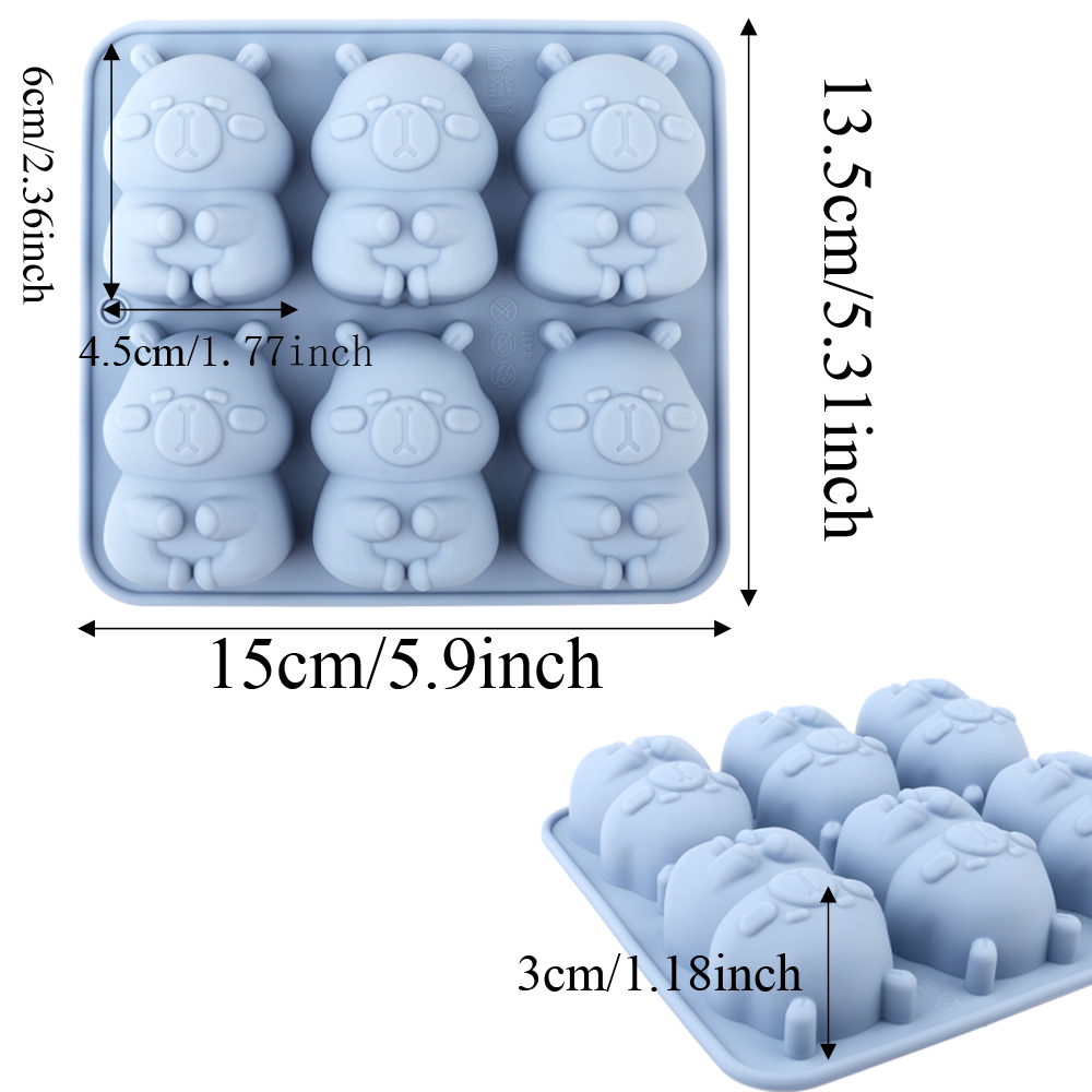 귀여운 카피바라 모양의 실리콘 케이크 몰드, 초콜릿,  - Soap Making Lye 리뷰 및 가격