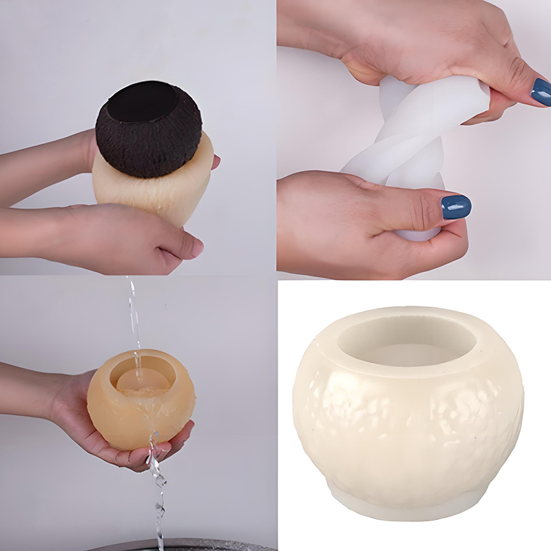 3D 시뮬레이션 코코넛 실리콘 몰드 아로마테라피 캔들  - Soap Making Supplies 리뷰 및 가격
