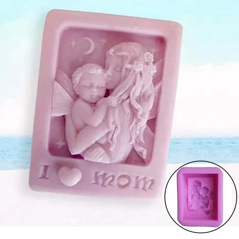 엄마를 안고 아기 사랑 엄마 공예, 실리콘 비누 몰드  - Soap Making Lye 리뷰 및 가격