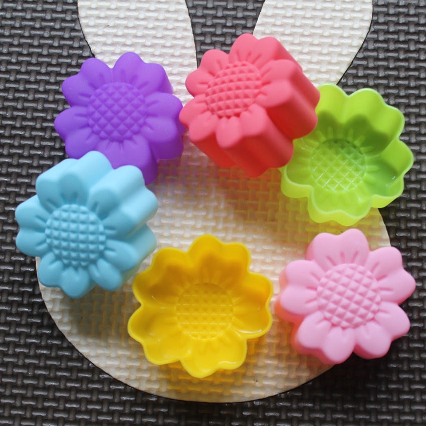 6종 세트 논스틱 꽃무늬 실리콘 몰드 초콜릿 푸딩 아이 - Soap Making Supplies 리뷰 및 가격
