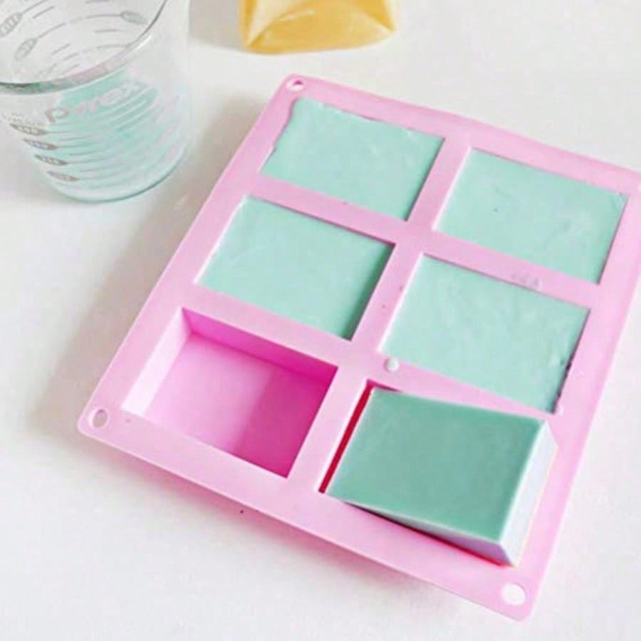 1-2팩 6구 DIY 실리콘 몰드, 핸드메이드 비누,  - Soap Making Supplies 리뷰 및 가격