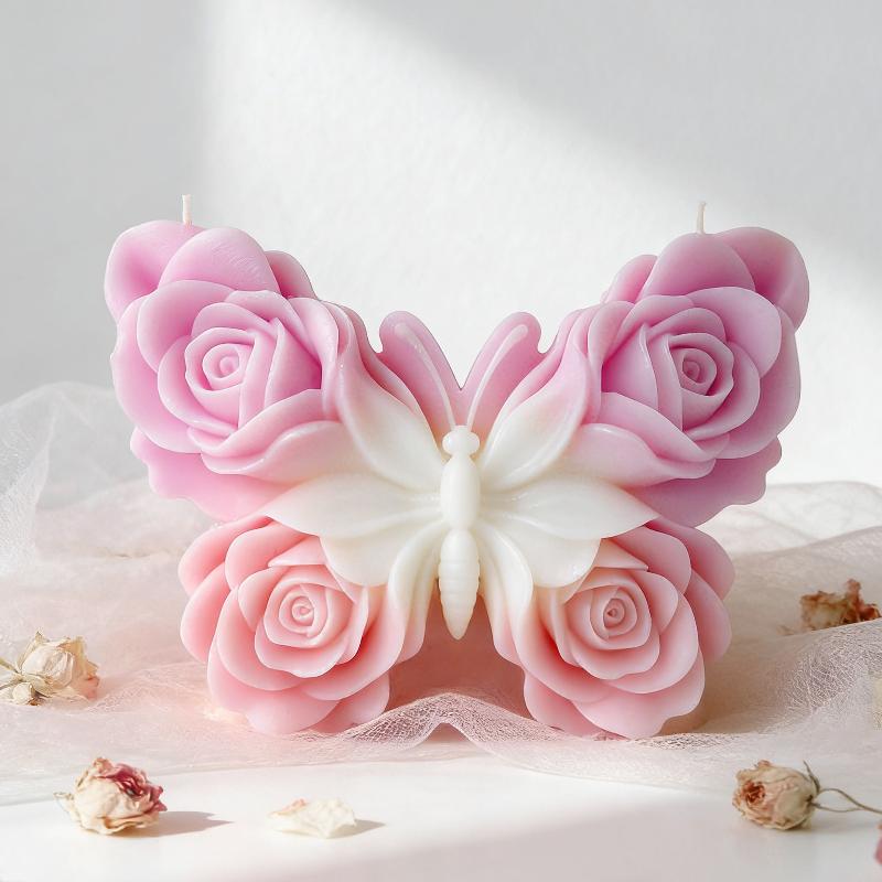 DIY 장미 나비 모양 실리콘 몰드 수제 아로마 캔들  - Soap Making Supplies 리뷰 및 가격