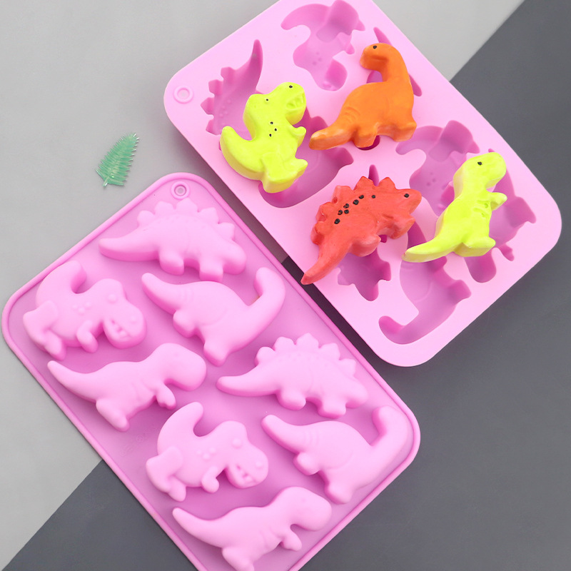 블루스 도매 8종 공룡 만화 실리콘 케이크 틀 DIY  - Soap Making Supplies 리뷰 및 가격